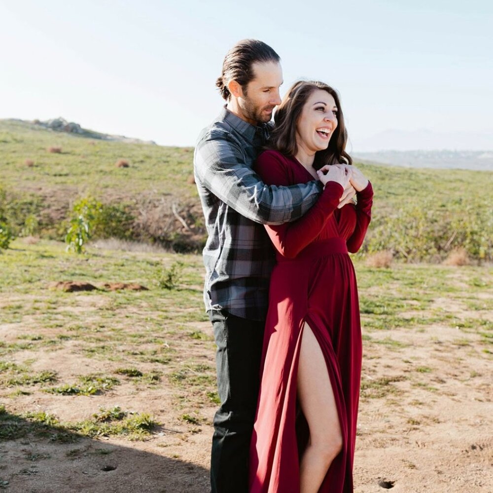 Red long sleeve dress